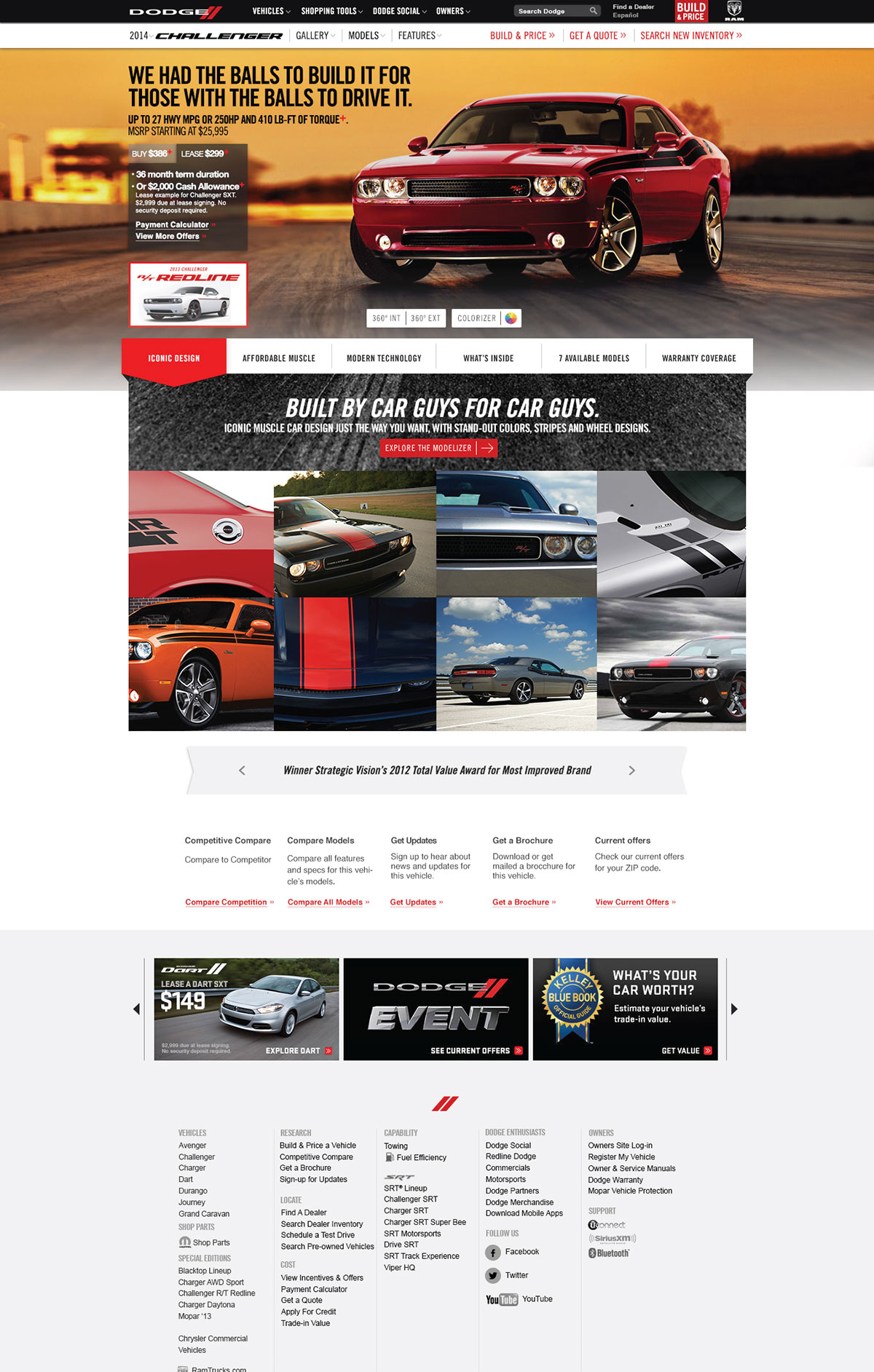 Dodge Website Screenshot