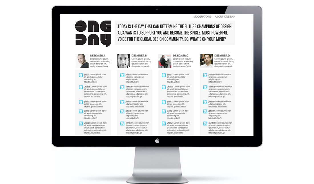 One Day for Design Website Screenshot